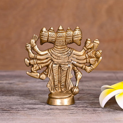 Brass Panchmukhi Hanuman Idol (4")