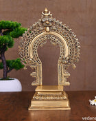 Brass Singhasan With Prabhavali Craft