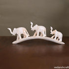 Elephant Family Showpiece (3.2 Inch)