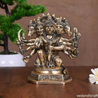 Brass Sitting Panchmukhi Hanuman Idol (7