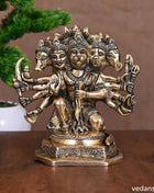 Brass Sitting Panchmukhi Hanuman Idol (7
