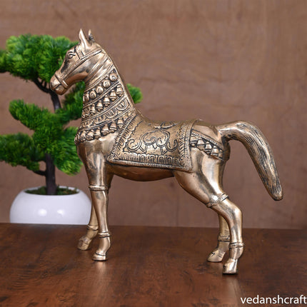 Brass Royal Horse Statue
