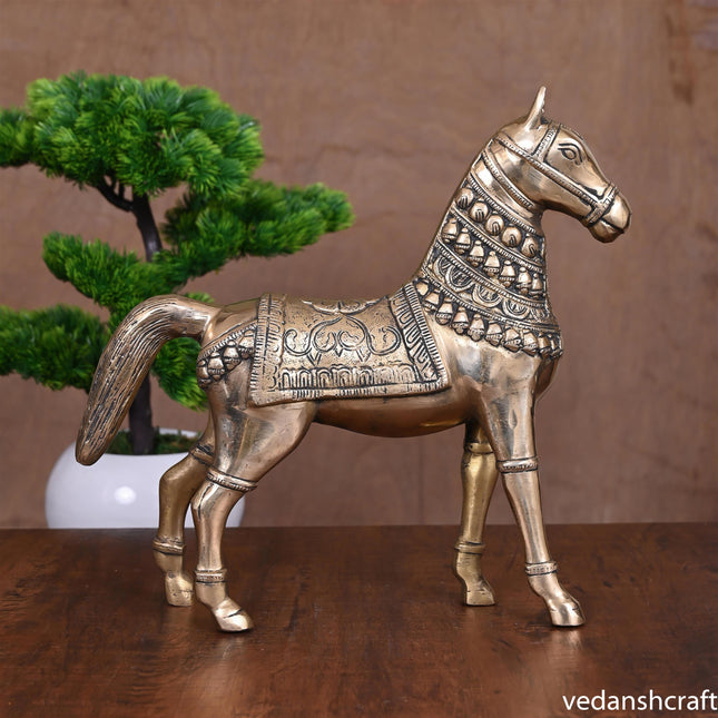 Brass Royal Horse Statue