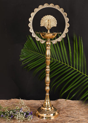 Brass Traditional Peacock Samai/Diya