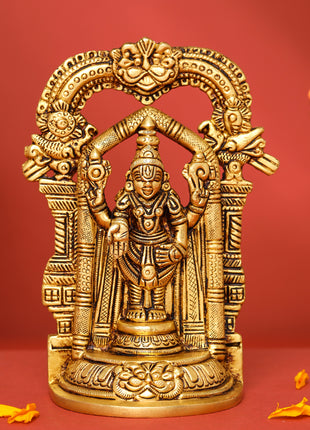 Brass Frame Tirupati Balaji/Venkateshwar Idol (5.5 Inch)