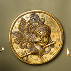 Brass Krishna Wall Hanging (10 Inch)