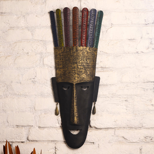 Dhokra Tribal Face Wall Hanging