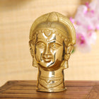 Brass Goddess Parvati Head (7.5 Inch)