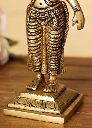 Brass Madurai Meenakshi Devi Idol (9.5 Inch)