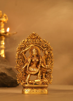 Brass Superfine Goddess Kali Idol (8 Inch)
