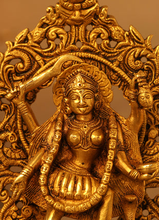 Brass Superfine Goddess Kali Idol (8 Inch)