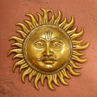 Brass Sun Face Wall Hanging