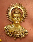 Brass Buddha Wall Hanging (15.5 Inch)
