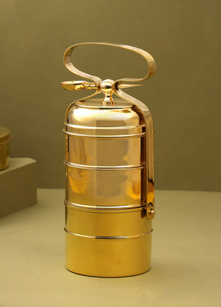 Brass Tiffin Box (12 Inch)