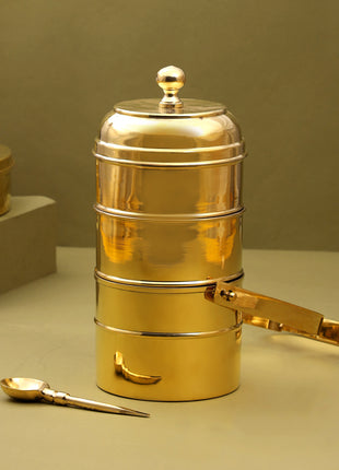 Brass Tiffin Box (12 Inch)