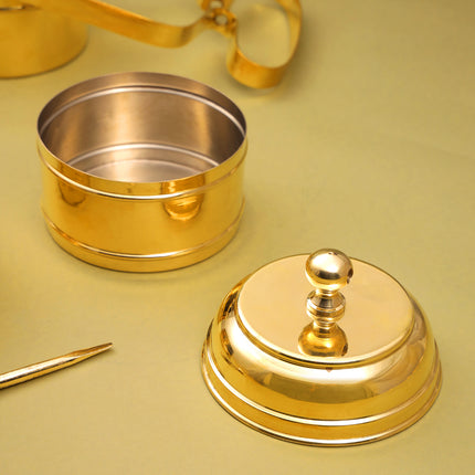 Brass Tiffin Box (12 Inch)