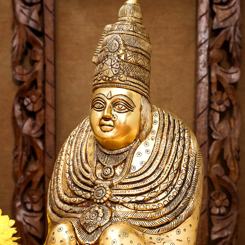 Brass Tulja Bhavani Idol (15.5 Inch)
