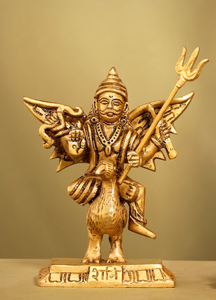 Brass Shani Dev Idol (4.5 Inch)