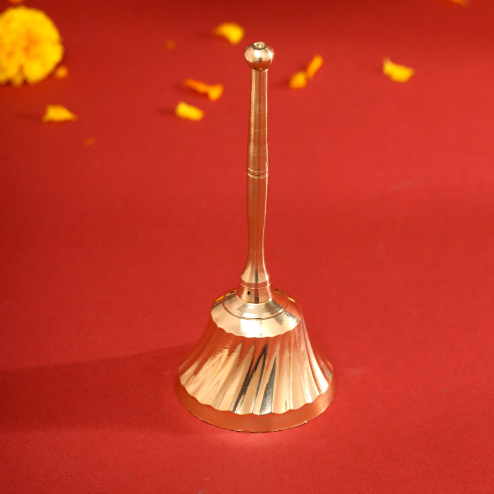 Brass Traditional Handbell (5.5 Inch) Vedansh Craft