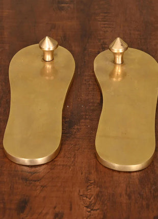 Brass Superfine Charan Paduka (8.5 Inch)