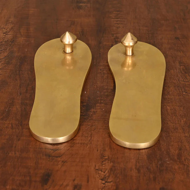Brass Superfine Charan Paduka (8.5 Inch)