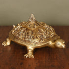 Brass Superfine Ashtalakshmi Shree Yantra Tortoise (6 Inch)