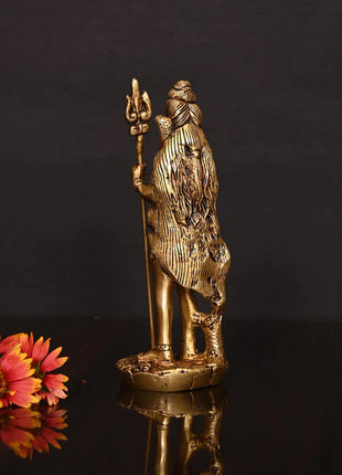 Brass Superfine Standing Shiva Idol (6.2 Inch)