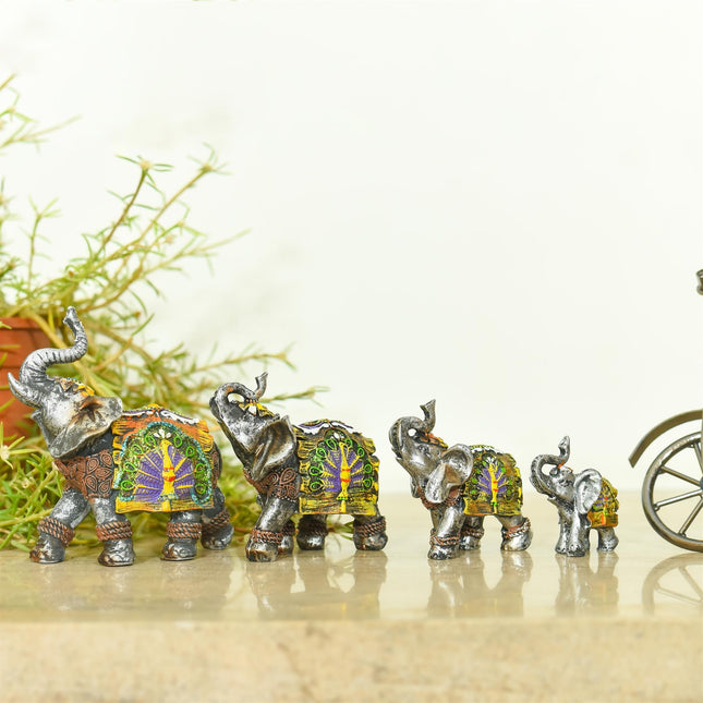 Polyresin Elephant Family Set