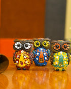 Polyresin Owl Home Decor Gift Set (3 Inch)